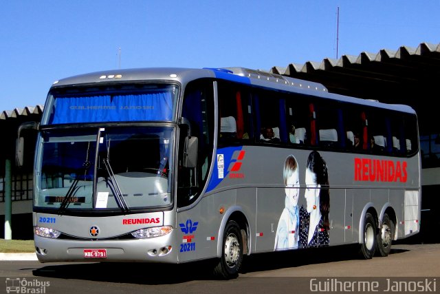 Reunidas Transportes Coletivos 20211 na cidade de Chapecó, Santa Catarina, Brasil, por Guilherme Janoski. Número da foto: #1009006.
