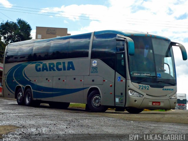 Viação Garcia 7292 na cidade de Imbaú, Paraná, Brasil, por Lucas Gabriel. ID da foto: 1009689.