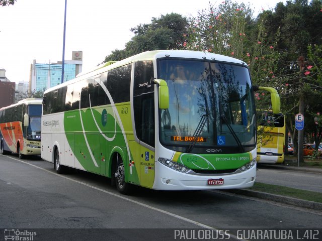 Expresso Princesa dos Campos 6143 na cidade de Curitiba, Paraná, Brasil, por Paulobuss  Guaratuba. ID da foto: 1007828.