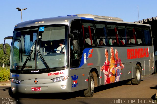 Reunidas Transportes Coletivos 25211 na cidade de Chapecó, Santa Catarina, Brasil, por Guilherme Janoski. Número da foto: #1009056.