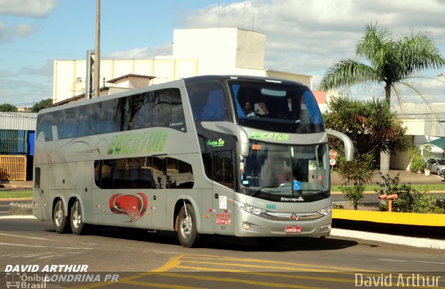 Eucatur - Empresa União Cascavel de Transportes e Turismo 4845 na cidade de Londrina, Paraná, Brasil, por David Arthur. ID da foto: 1008709.