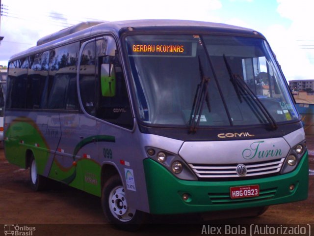 Turin Transportes 099 na cidade de Ouro Branco, Minas Gerais, Brasil, por Rafael Matos. Número da foto: #1044739.