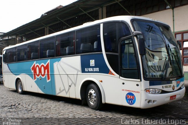 Auto Viação 1001 RJ 108.202 na cidade de Rio de Janeiro, Rio de Janeiro, Brasil, por Carlos Eduardo Lopes. Número da foto: #1044659.