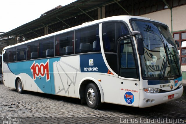 Auto Viação 1001 RJ 108.202 na cidade de Rio de Janeiro, Rio de Janeiro, Brasil, por Carlos Eduardo Lopes. ID da foto: 1044659.