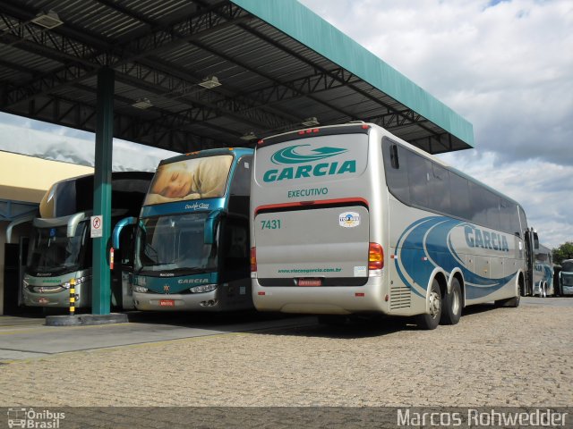 Viação Garcia 7431 na cidade de Campinas, São Paulo, Brasil, por Marcos Rohwedder. Número da foto: #1043019.
