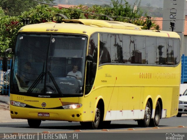 Viação Itapemirim 5531 na cidade de Teresina, Piauí, Brasil, por João Victor. ID da foto: 1044398.