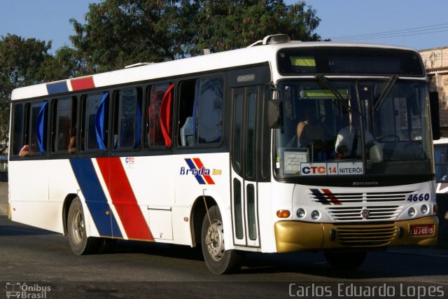 Breda Rio 4660 na cidade de São Gonçalo, Rio de Janeiro, Brasil, por Carlos Eduardo Lopes. Número da foto: #1044701.