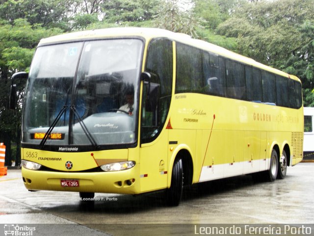 Viação Itapemirim 5863 na cidade de São Paulo, São Paulo, Brasil, por Leonardo Ferreira Porto. Número da foto: #1044693.