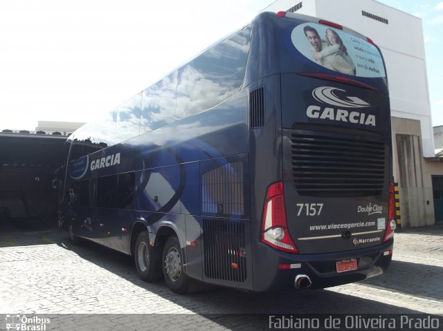 Viação Garcia 7157 na cidade de São Paulo, São Paulo, Brasil, por Fabiano de Oliveira Prado. ID da foto: 1044994.