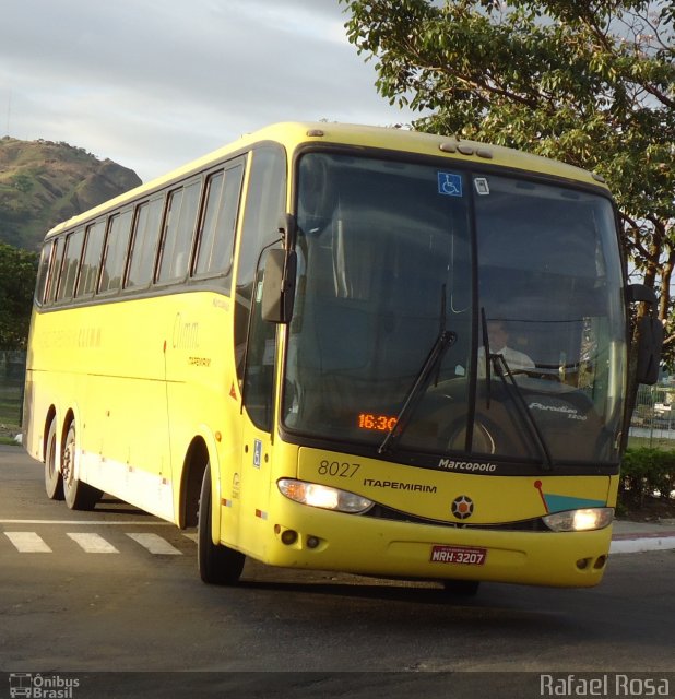 Viação Itapemirim 8027 na cidade de Vitória, Espírito Santo, Brasil, por Rafael Rosa. ID da foto: 1046072.