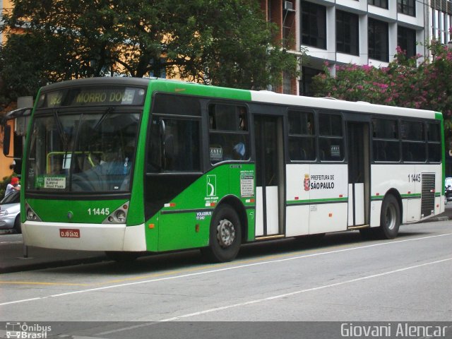 Viação Santa Brígida 1 1445 na cidade de São Paulo, São Paulo, Brasil, por Giovani Alencar. ID da foto: 1046544.