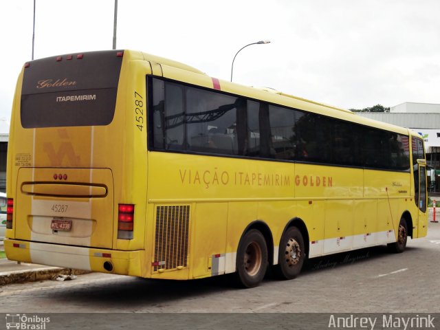 Viação Itapemirim 45287 na cidade de Belo Horizonte, Minas Gerais, Brasil, por Andrey Gustavo. Número da foto: #1046352.