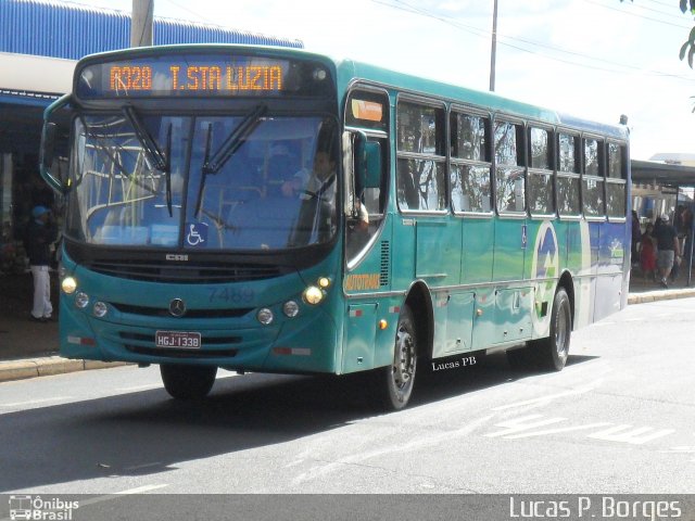 Autotrans Transportes Urbanos e Rodoviários 7489 na cidade de Uberlândia, Minas Gerais, Brasil, por Lucas Borges . Número da foto: #1047364.
