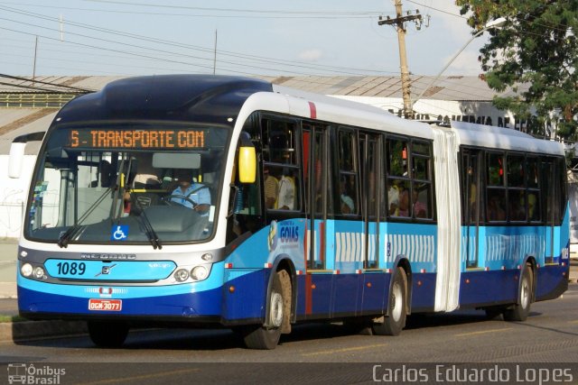 Metrobus 1089 na cidade de Goiânia, Goiás, Brasil, por Carlos Eduardo Lopes. ID da foto: 1048477.