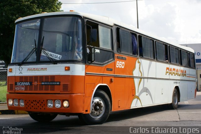 Viação Paraúna 660 na cidade de Goiânia, Goiás, Brasil, por Carlos Eduardo Lopes. Número da foto: #1048511.