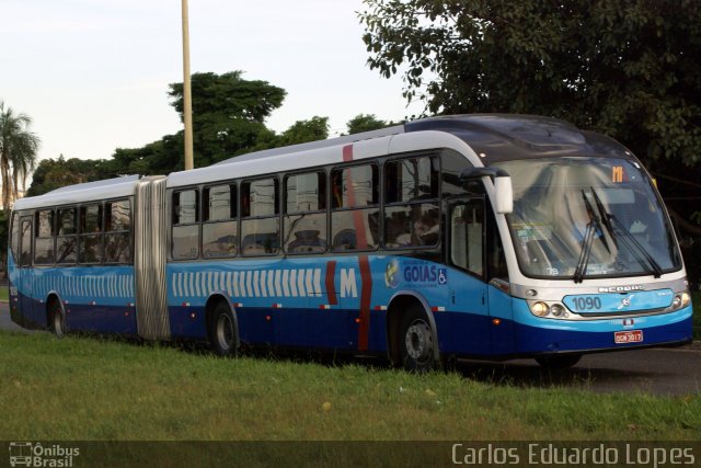 Metrobus 1090 na cidade de Goiânia, Goiás, Brasil, por Carlos Eduardo Lopes. ID da foto: 1048502.