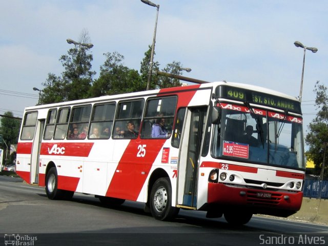 Auto Viação ABC 25 na cidade de São Bernardo do Campo, São Paulo, Brasil, por Sandro Alves. Número da foto: #1048951.