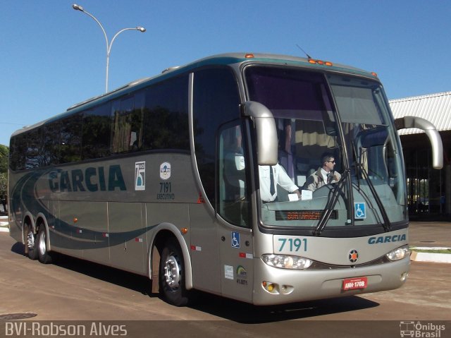 Viação Garcia 7191 na cidade de Maringá, Paraná, Brasil, por Robson Alves. ID da foto: 1049559.