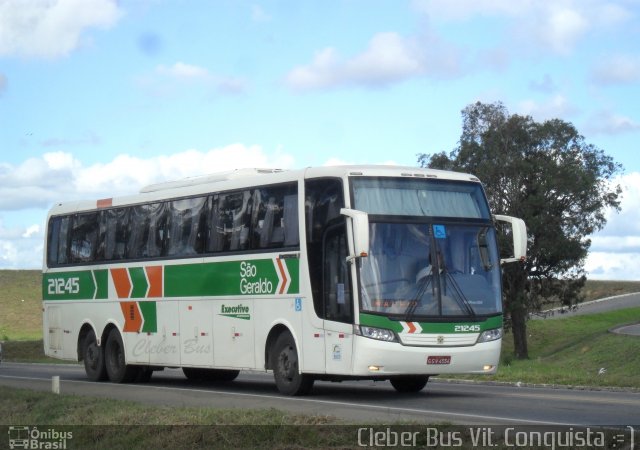 Cia. São Geraldo de Viação 21245 na cidade de Vitória da Conquista, Bahia, Brasil, por Cleber Bus. Número da foto: #1050274.