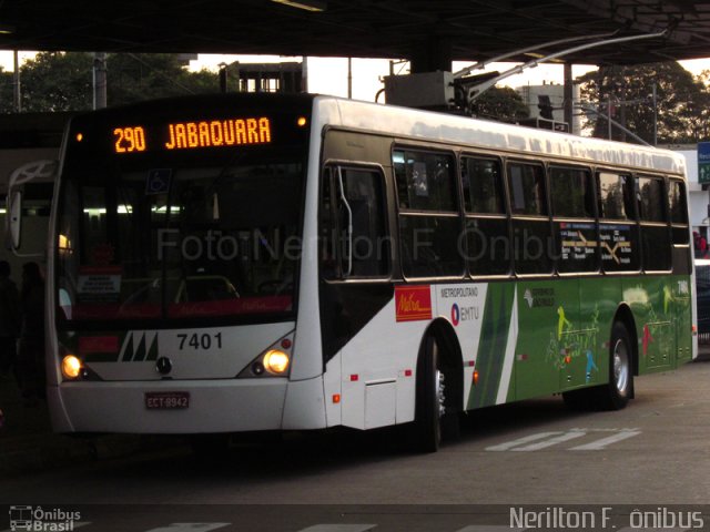 Metra - Sistema Metropolitano de Transporte 7401 na cidade de São Paulo, São Paulo, Brasil, por Nerilton F.  ônibus. Número da foto: #1050037.