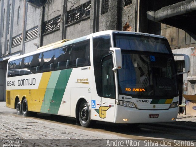 Empresa Gontijo de Transportes 12840 na cidade de Rio de Janeiro, Rio de Janeiro, Brasil, por André Vitor  Silva dos Santos. Número da foto: #1051065.