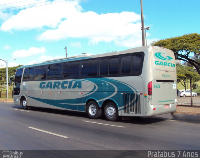 Viação Garcia 6938 na cidade de Londrina, Paraná, Brasil, por Cristiano Soares da Silva. ID da foto: 1051677.