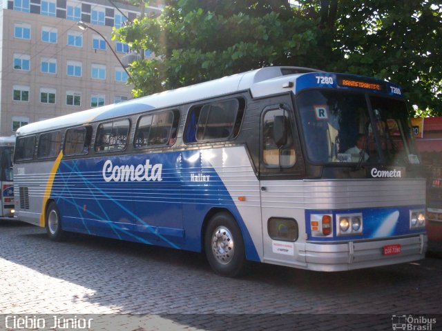 Viação Cometa 7280 na cidade de Campinas, São Paulo, Brasil, por Clébio Júnior. ID da foto: 1050929.