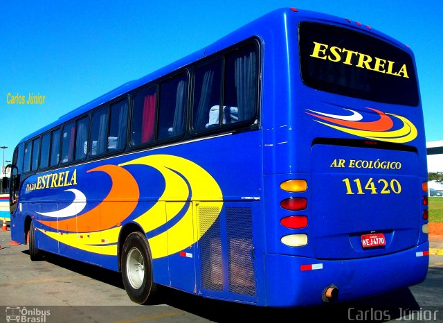 Viação Estrela 11420 na cidade de Goiânia, Goiás, Brasil, por Carlos Júnior. Número da foto: #1053547.