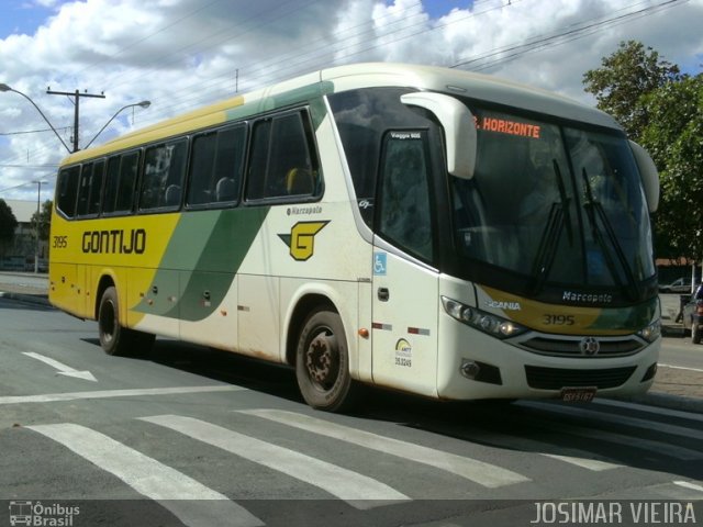 Empresa Gontijo de Transportes 3195 na cidade de Curvelo, Minas Gerais, Brasil, por Josimar Vieira. Número da foto: #1052653.