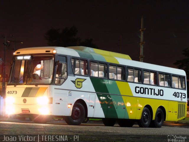 Empresa Gontijo de Transportes 4073 na cidade de Teresina, Piauí, Brasil, por João Victor. ID da foto: 1053909.