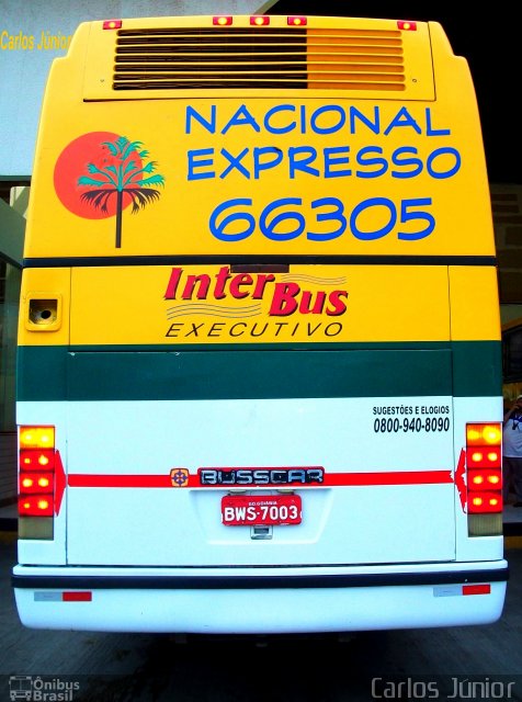 Nacional Expresso 66305 na cidade de Goiânia, Goiás, Brasil, por Carlos Júnior. ID da foto: 1053599.