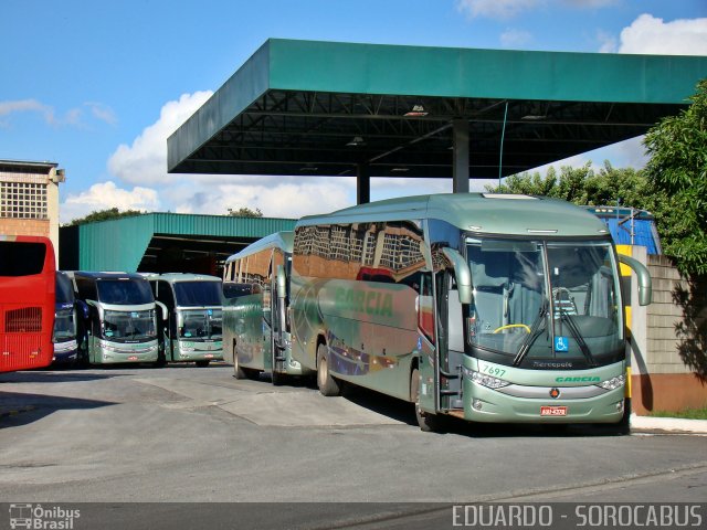 Viação Garcia 7697 na cidade de São Paulo, São Paulo, Brasil, por EDUARDO - SOROCABUS. Número da foto: #1055937.