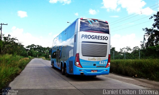 Auto Viação Progresso 6231 na cidade de Recife, Pernambuco, Brasil, por Daniel Cleiton  Bezerra. Número da foto: #1055418.