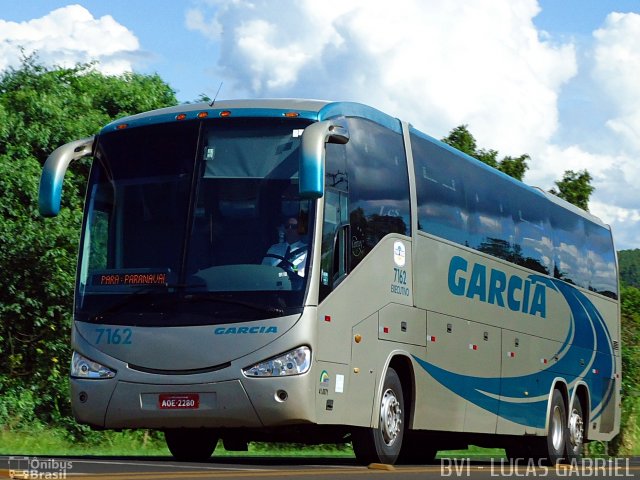 Viação Garcia 7162 na cidade de Imbaú, Paraná, Brasil, por Lucas Gabriel. Número da foto: #1056002.