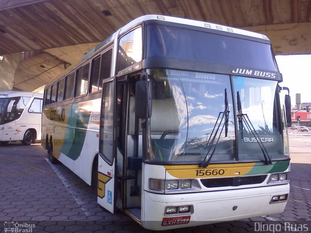 Empresa Gontijo de Transportes 15660 na cidade de Belo Horizonte, Minas Gerais, Brasil, por Diogo Ruas. ID da foto: 1055759.