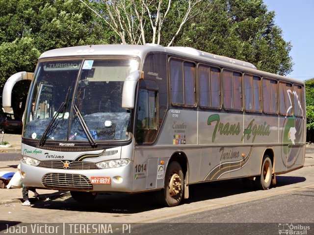 Trans Águia Turismo 1014 na cidade de Teresina, Piauí, Brasil, por João Victor. Número da foto: #1054444.