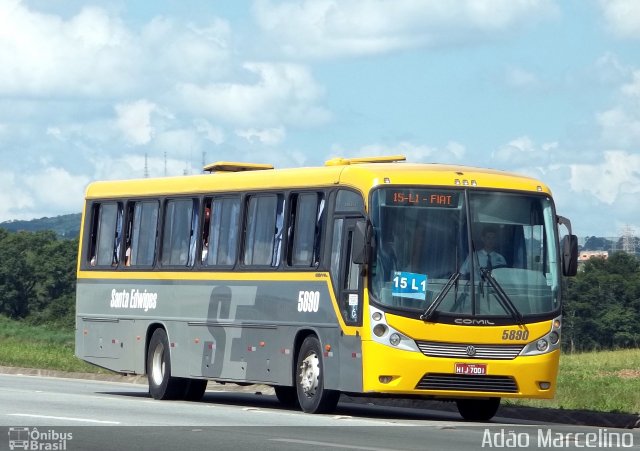Viação Santa Edwiges 5890 na cidade de Betim, Minas Gerais, Brasil, por Adão Raimundo Marcelino. Número da foto: #1055612.