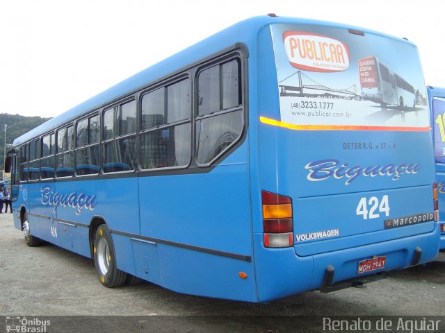 Biguaçu Transportes Coletivos Administração e Participação 424 na cidade de Florianópolis, Santa Catarina, Brasil, por Renato de Aguiar. Número da foto: #1054197.