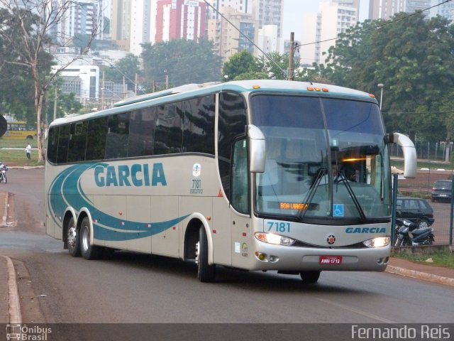 Viação Garcia 7181 na cidade de Ribeirão Preto, São Paulo, Brasil, por Fernando Reis. Número da foto: #1056362.