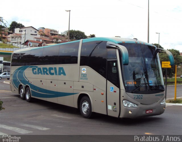 Viação Garcia 7302 na cidade de Bauru, São Paulo, Brasil, por Cristiano Soares da Silva. Número da foto: #1056587.