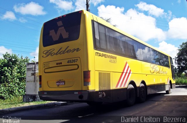 Viação Itapemirim 45267 na cidade de Recife, Pernambuco, Brasil, por Daniel Cleiton  Bezerra. Número da foto: #1057969.