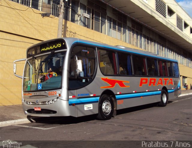 Expresso de Prata 0329 na cidade de Bauru, São Paulo, Brasil, por Cristiano Soares da Silva. ID da foto: 1056546.