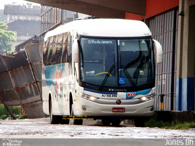 Auto Viação 1001 RJ 108.898 na cidade de Rio de Janeiro, Rio de Janeiro, Brasil, por Jones Bh. ID da foto: 1058615.