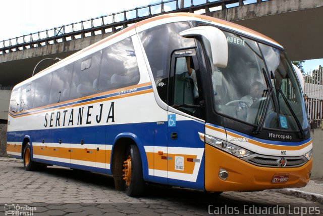 Viação Sertaneja 510 na cidade de Belo Horizonte, Minas Gerais, Brasil, por Carlos Eduardo Lopes. Número da foto: #1059883.