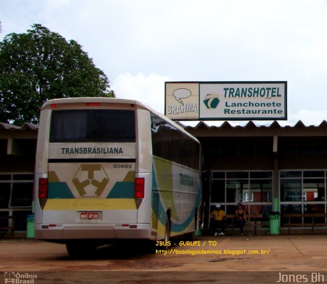 Transbrasiliana Transportes e Turismo 50665 na cidade de Gurupi, Tocantins, Brasil, por Jones Bh. ID da foto: 1058608.