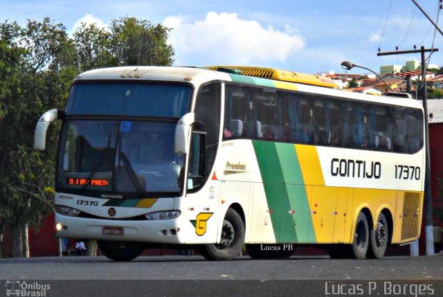 Empresa Gontijo de Transportes 17370 na cidade de Araxá, Minas Gerais, Brasil, por Lucas Borges . Número da foto: #1058849.