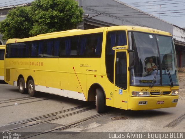 Viação Itapemirim 45345 na cidade de Rio de Janeiro, Rio de Janeiro, Brasil, por Lucas Alvim. Número da foto: #1058536.
