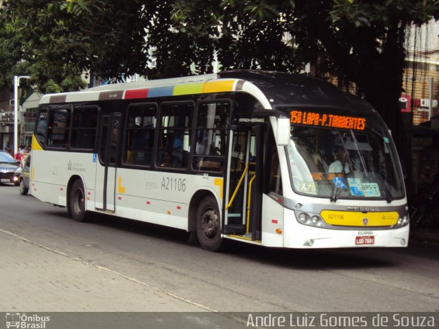 Translitorânea Turística A21106 na cidade de Rio de Janeiro, Rio de Janeiro, Brasil, por André Luiz Gomes de Souza. ID da foto: 1061635.