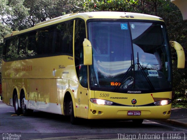Viação Itapemirim 5509 na cidade de São Paulo, São Paulo, Brasil, por Thiago Antonio de Figueiredo. Número da foto: #1061272.