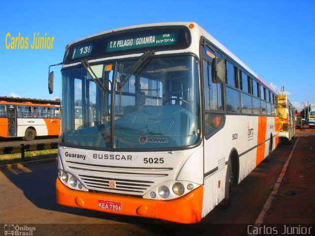 Guarany Transportes e Turismo 5025 na cidade de Goiânia, Goiás, Brasil, por Carlos Júnior. Número da foto: #1061193.